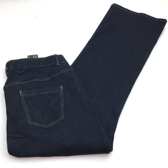 NEW Lane Bryant Women's Bootcut Jeans Dark Wash Stretchy size 22T length 34" - Picture 9 of 9